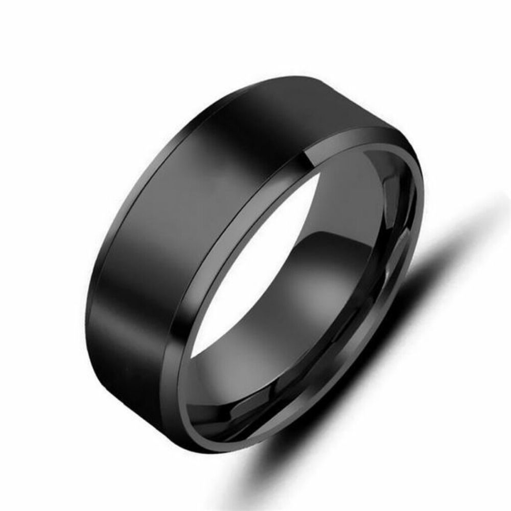 Black Titanium Ring 8mm​​